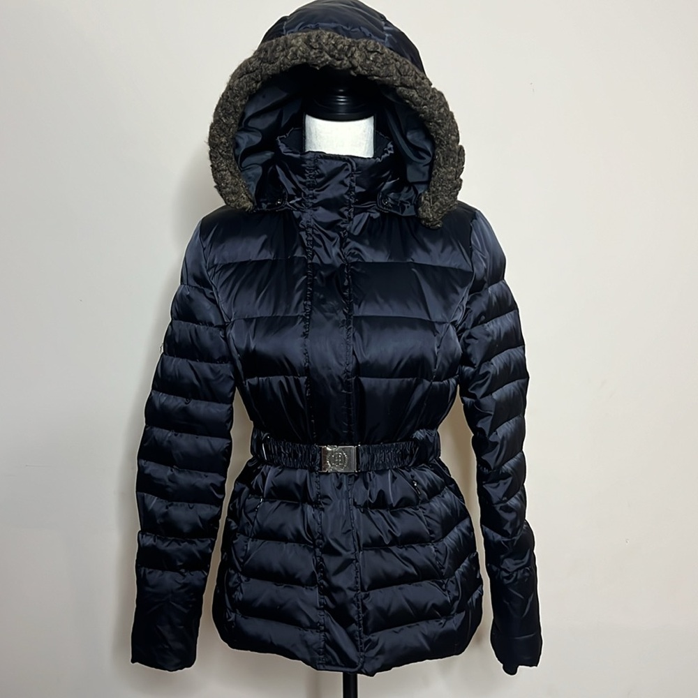 Black Puffer Girl Winter Jacket - Picture 1 of 12